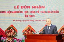 Tổng Bí thư dự Lễ đón nhận danh hiệu Anh hùng LLVTND của Quân chủng Hải quân