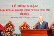 Tổng Bí thư dự Lễ đón nhận danh hiệu Anh hùng LLVTND của Quân chủng Hải quân