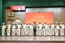 Công bố tổ chức, cán bộ Công an 34 tỉnh, thành phố