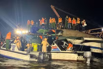 Các lực lượng chức năng nỗ lực triển khai công tác tìm kiếm, xác định số nạn nhân còn mất tích.