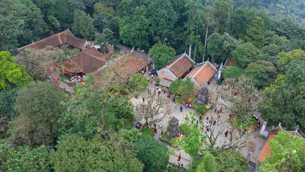 Theo thống kê, trong những ngày Tết Nguyên đán Bính Ngọ 2026, Khu di tích lịch sử Đền Hùng trở thành điểm đến hấp dẫn, thu hút hàng chục nghìn lượt du khách và người dân địa phương đến dâng hương, vãn cảnh.