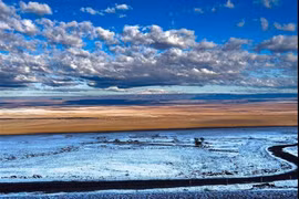 Cảnh tượng khó tin ở sa mạc khô cằn nhất thế giới