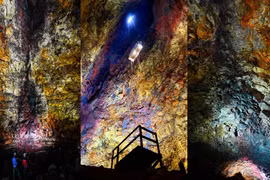 Trải nghiệm có 1-0-2, đi thang máy xuống lòng núi lửa ở Iceland