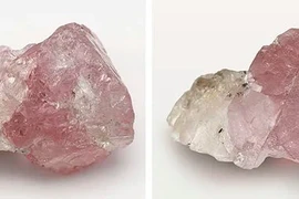 Thợ mỏ tìm thấy viên kim cương hiếm có, nửa hồng nửa không màu