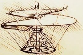 Thiết kế trực thăng đi trước thời đại của Leonardo da Vinci