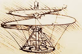 Thiết kế trực thăng đi trước thời đại của Leonardo da Vinci