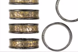 Phát hiện chiếc nhẫn cổ 1.000 năm mạ vàng khắc chữ quý hiếm 