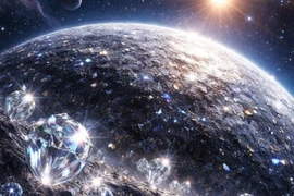 Sao Thủy chứa mỏ kim cương dày 15 km dưới bề mặt