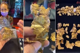 Đi làm đồng, bất ngờ nhặt được vàng vụn cực giá trị