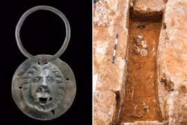 Mở mộ cổ 1.900 tuổi, lộ cổ vật đầu sư tử kỳ dị