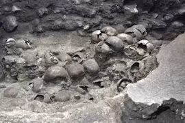 Bí ẩn tháp sọ người tại ngôi đền cổ Aztec