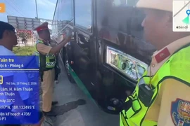 Phạt hơn 100 triệu đồng xe khách vi phạm trên cao tốc Phan Thiết - Vĩnh Hảo