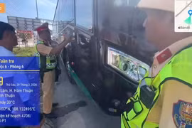 Phạt hơn 100 triệu đồng xe khách vi phạm trên cao tốc Phan Thiết - Vĩnh Hảo