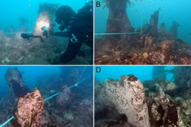 Phát hiện dãy tường đá granite dưới biển, lộ tàn tích thành phố đã mất