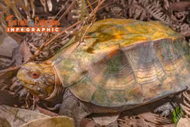 [INFOGRAPHIC] Loài rùa quý hiếm 'đi lạc' vào nhà dân Phong Nha
