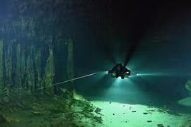 Ngỡ ngàng phát hiện hệ thống hang động dưới nước dài nhất thế giới