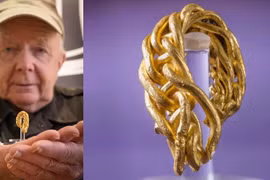 Dùng máy dò kim loại, tìm thấy báu vật Viking nghìn năm tuổi