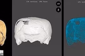 Hộp sọ giống hình khối lập phương cổ đại khiến chuyên gia 'rối não'