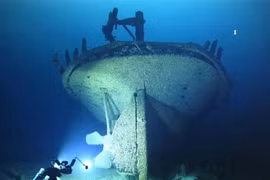  Xác tàu Lac La Belle chìm dưới hồ Michigan 'lộ nguyên hình' sau 150 năm