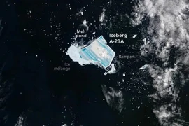 Tảng băng trôi khổng lồ từ châu Nam Cực đang tan chảy nhanh
