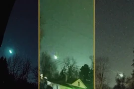 Khoảnh khắc khó tin sao chổi cháy sáng trên bầu trời nước Mỹ