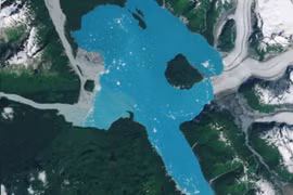 Hòn đảo mới bất ngờ lộ diện ở Alaska nhờ ảnh vệ tinh NASA