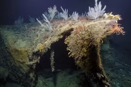 Tìm thấy mũi tàu Mỹ bị đánh chìm trong Thế chiến khốc liệt