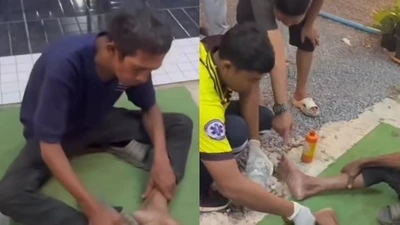 Chồng đi bộ 20 km giữa nắng gắt để gặp vợ lần cuối
