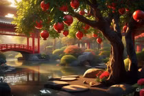 Muốn giàu sang, nhớ trồng lựu phía đông, trồng hồng phía tây