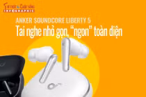 [INFOGRAPHIC] Anker Soundcore Liberty 5: Tai nghe nhỏ gọn, “ngon” toàn diện