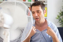 Quạt máy có thể khiến bạn nóng hơn trong nắng nóng khô