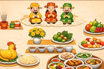 Mâm cúng Tết Ông Công ông Táo 2026 đặt ở đâu dễ hút lộc?