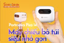 [INFOGRAPHIC] Portronics Pico 14, Máy chiếu bỏ túi siêu nhỏ gọn 