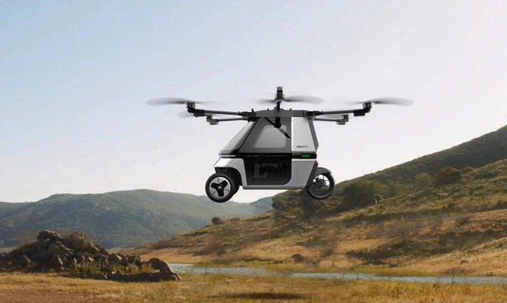 Với thiết kế ba bánh, cabin kín và sáu cánh quạt điện, Skyrider X6 có thể vận hành linh hoạt trong cả hai chế độ: di chuyển như một chiếc xe điện và bay như một thiết bị bay cá nhân.