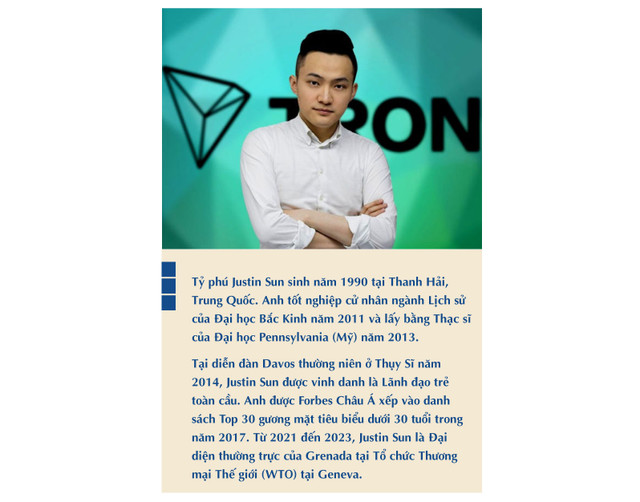 Justin Sun - Tỷ phú kỳ lạ giúp hồi sinh dự án tiền số của ông Trump - Hình 4 Justin Sun - Ty phu ky la giup hoi sinh du an tien so cua ong Trump-Hinh-4