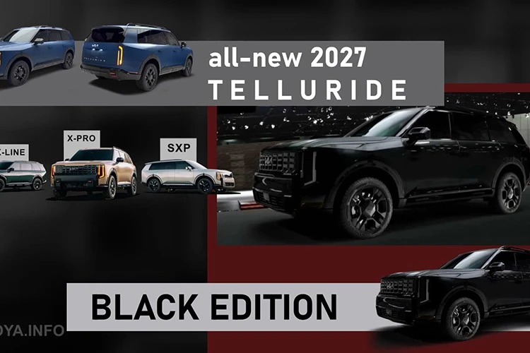 Kia Telluride 2027 chưa mở bán, bản Black Edition đã lộ diện cực ngầu