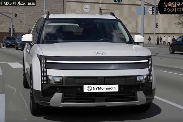 Hyundai SantaFe 2027 đẹp và hiện đại hơn, chạy full hơn 900km