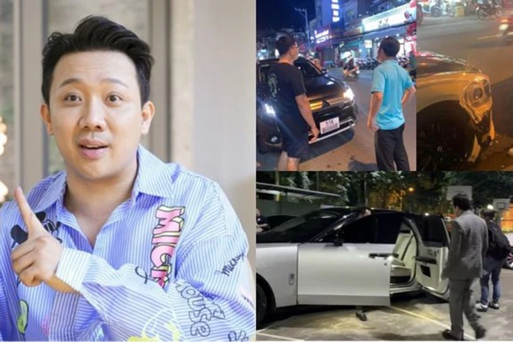 Bentley giá 20 tỷ của Trấn Thành va chạm với Mitsubishi "nát đầu"