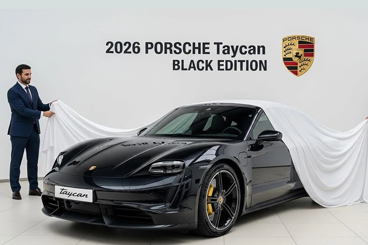 Chi tiết Porsche Taycan Black Edition 2026 đậm chất thể thao