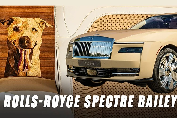 Rolls-Royce Spectre "độc lạ" nhất thế giới mà đại gia dành cho cún cưng