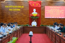 Cuộc họp báo cáo về tình hình thực hiện các dự án trọng điểm và tiến độ giải ngân vốn đầu tư công trong 6 tháng đầu năm 2026.