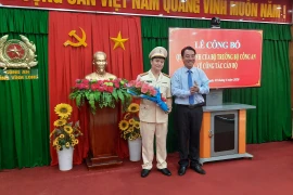Chân dung Trung tá Ngô Đức Thắng vừa được bổ nhiệm Phó giám đốc Công an Vĩnh Long