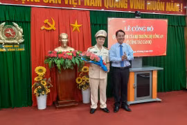 Chân dung Trung tá Ngô Đức Thắng vừa được bổ nhiệm Phó giám đốc Công an Vĩnh Long