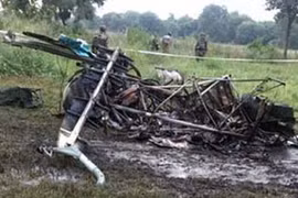 Rơi trực thăng quân sự Mexico, 2 người chết