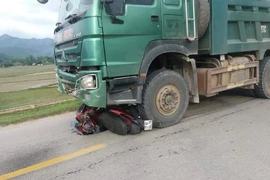 Điện Biên: Xe tải lấn làn, va chạm xe máy khiến 2 mẹ con thương vong