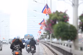 Hà Nội: Rợp cờ hoa chào đón Hội nghị Thượng đỉnh Mỹ-Triều