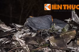 Mảnh vỡ trực thăng UH-1 được đưa khỏi hiện trường?