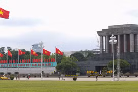 Đường phố ngập tràn cờ hoa mừng Quốc khánh 2/9