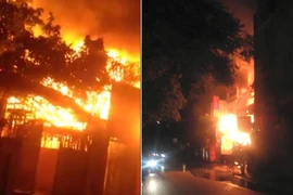 Hà Nội: Cháy nhà hàng, phát tiếng nổ lớn