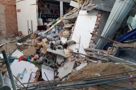 Hiện trường vụ sập nhà kinh hoàng ở Đà Nẵng